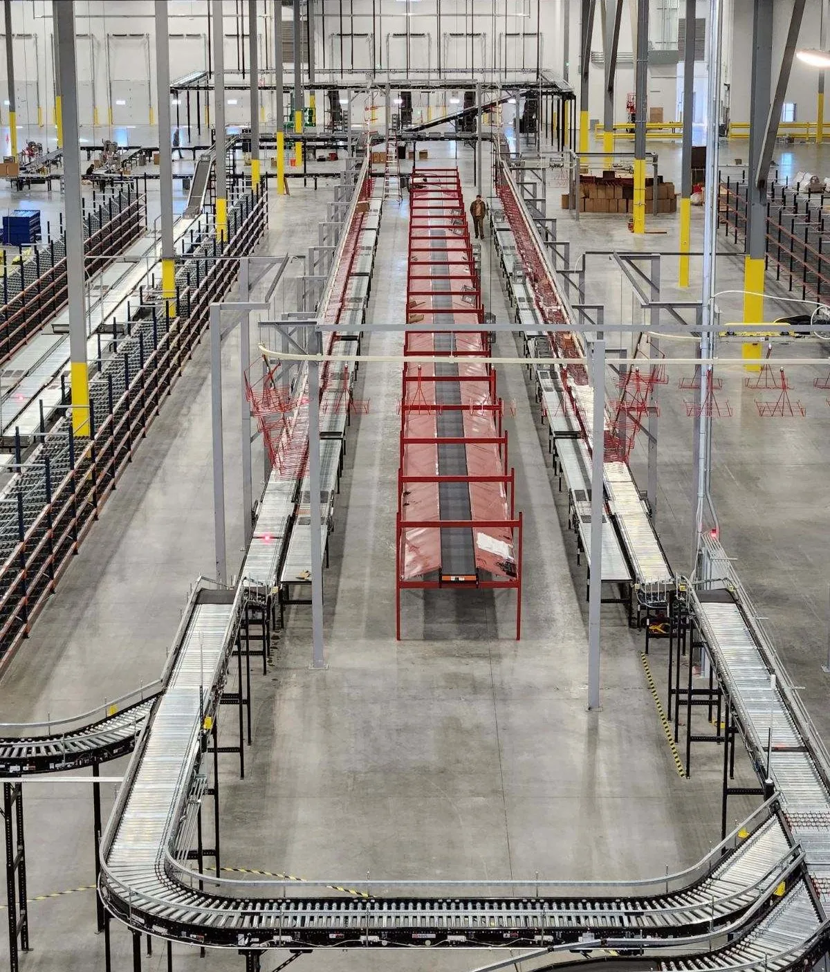Large distribution center with extensive conveyor systems in Atlanta